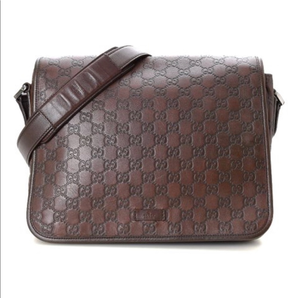 Sold!!!!! PreOwned DarkBrown GG Guccissima Leather - Picture 3 of 14